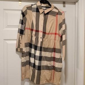 Burberry Long sleeve baby doll shirt